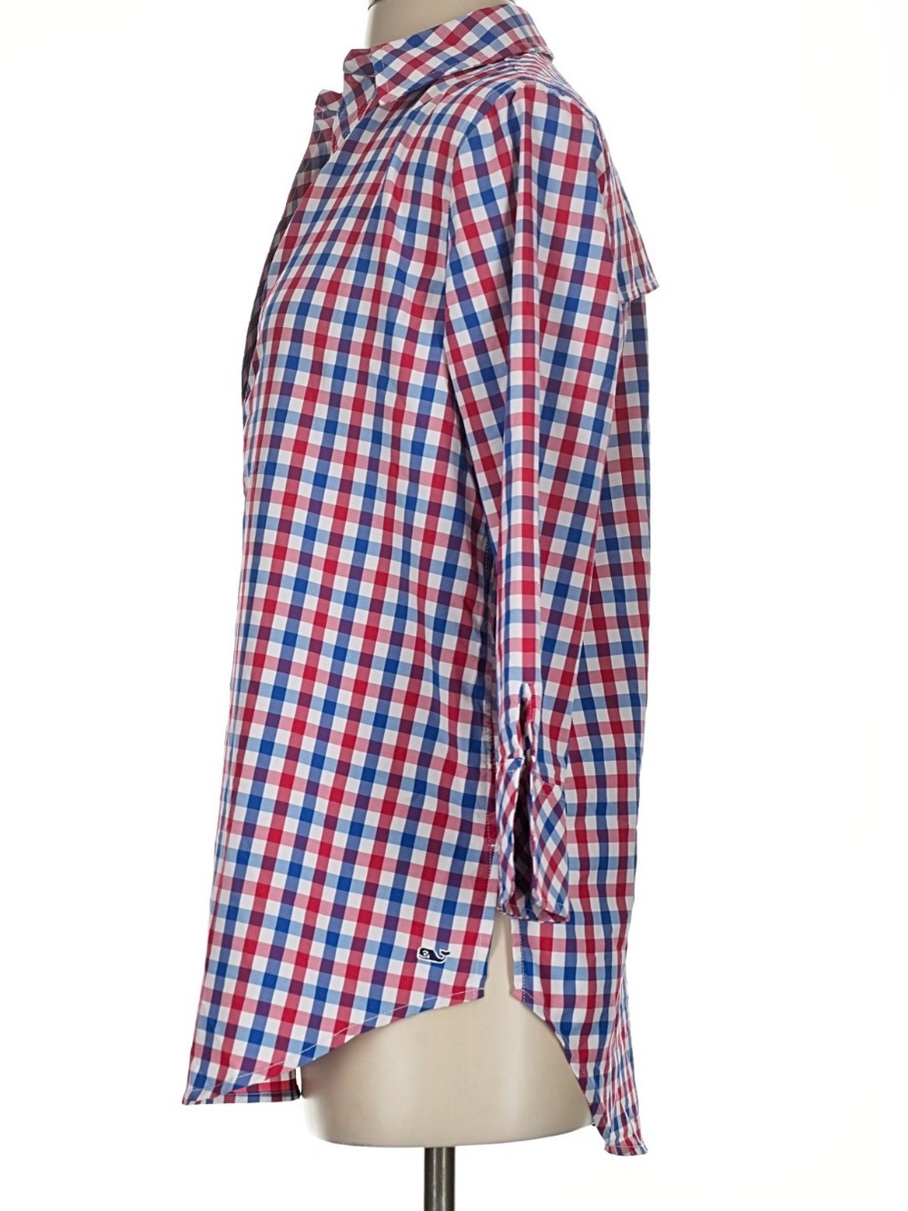 Vineyard Vines Red and Blue Plaid Trim Swim Cover Up #0066 - Picture 5 of 6
